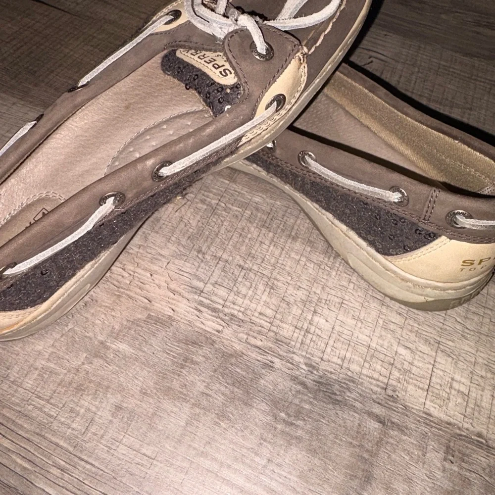 PERRY top SIDER boat shoes size  7 brown sequin women’s